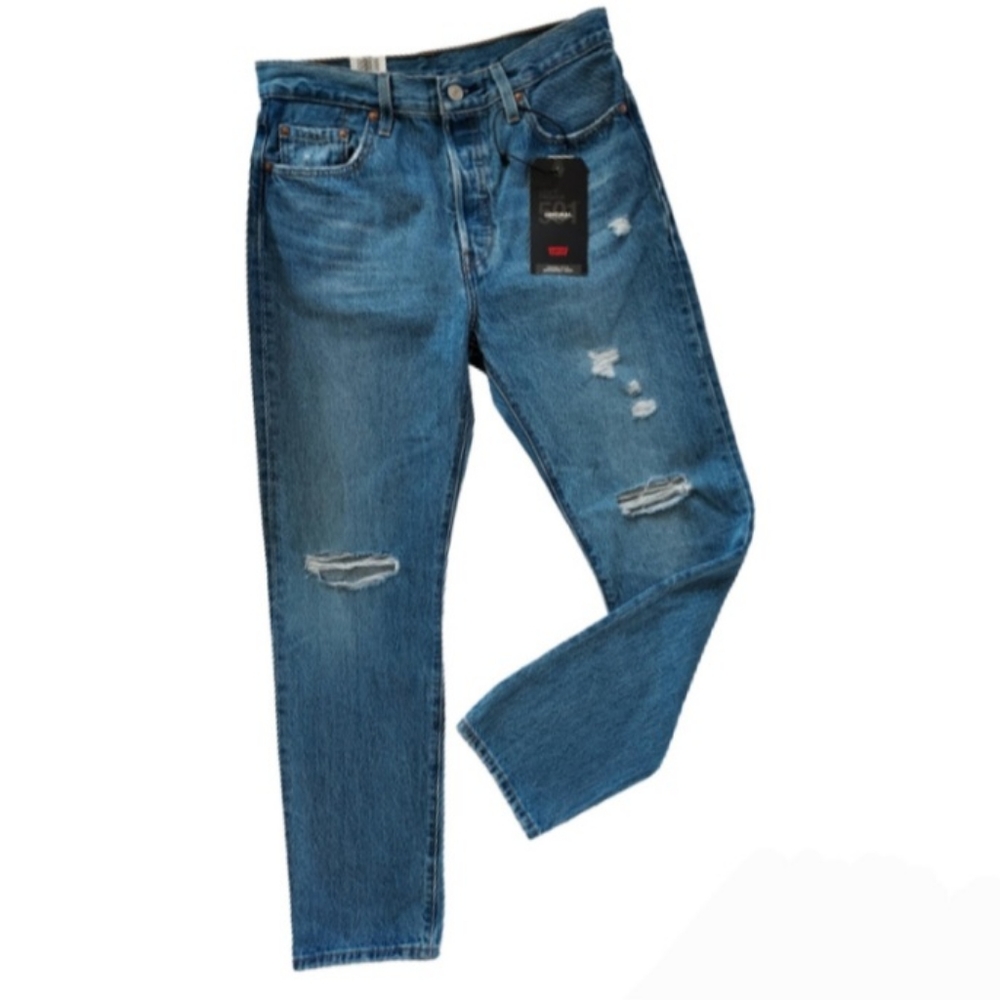 LEVI’S 501 Straight Denim Jeans Size 29 Button Fly High Rise W29 L30 NEW NWT